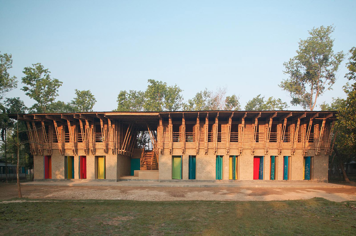 Škola od blata i trske, Rudrapur, Bangladeš